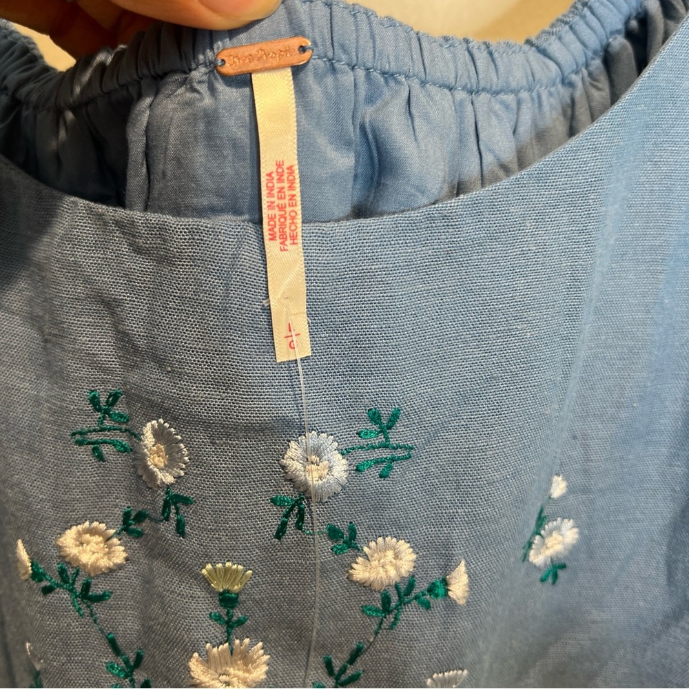 Free People Wildflower Embroidered Mini Dress - Picture 5 of 6
